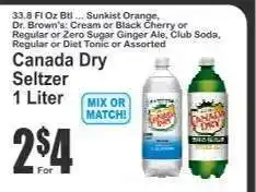 Key Food Canada Dry Seltzer offer