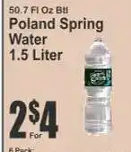 Key Food Poland Spring Water offer