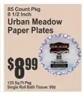 Key Food Urban Meadow Paper Plates offer