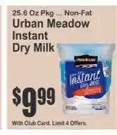 Key Food Urban Meadow Instant Dry Milk offer