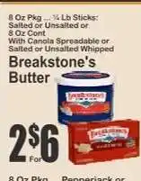 Key Food Breakstone's Butter offer