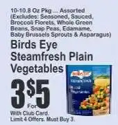 Key Food Birds Eye Steamfresh Plain Vegetables offer