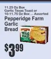 Key Food Pepperidge Farm Garlic Bread offer