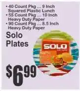 Key Food SOLO Plates offer