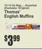 Key Food Thomas' English Muffins offer