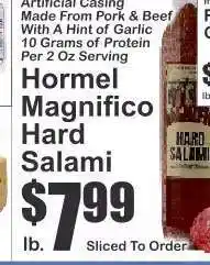 Key Food Hormel Magnifico Hard Salami offer