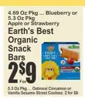 Key Food Earth's Best Organic Snack Bars offer