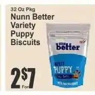 Key Food Nunn Better Variety Puppy Biscuits offer