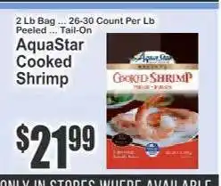 Key Food AquaStar Cooked Shrimp offer
