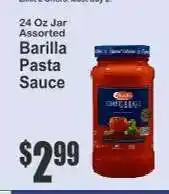 Key Food Barilla Pasta Sauce offer
