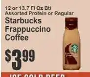 Key Food Starbucks Frappuccino Coffee offer