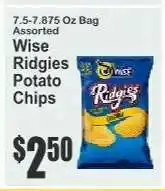 Key Food Wise Ridgies Potato Chips offer
