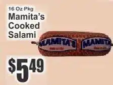 Key Food Mamita's Cooked Salami offer