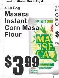 Key Food Maseca Instant Corn Masa Flour offer