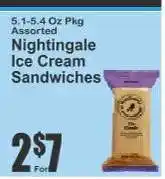 Key Food Nightingale Ice Cream Sandwiches offer