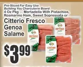 Key Food Citterio Fresco Genoa Salame offer