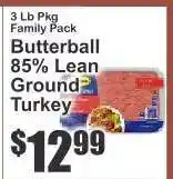 Key Food Butterball 85% Lean Ground Turkey offer