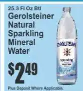 Key Food Gerolsteiner Natural Sparkling Mineral Water offer