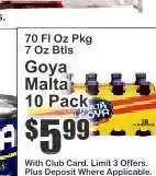 Key Food Goya Malta 10-Pack offer