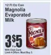 Key Food Magnolia Evaporated Milk offer