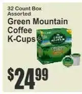 Key Food Green Mountain Coffee K-Cups offer