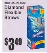 Key Food Diamond Flexible Straws offer