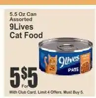 Key Food 9Lives Cat Food offer