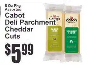Key Food Cabot Deli Parchment Cheddar Cuts offer