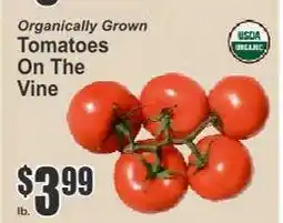 Key Food Organically Grown Tomatoes On The Vine offer