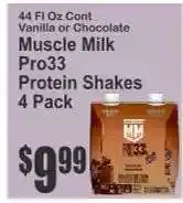 Key Food Muscle Milk Pro33 Protein Shakes 4 Pack offer