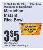 Key Food Maruchan Instant Rice Bowl offer