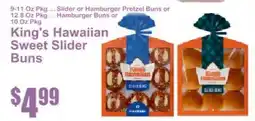 Key Food King's Hawaiian Sweet Slider Buns offer