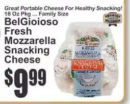 Key Food BelGioioso Fresh Mozzarella Snacking Cheese offer