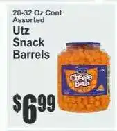 Key Food Utz Snack Barrels offer