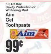 Key Food Aim Gel Toothpaste offer