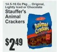 Key Food Stauffer's Animal Crackers offer
