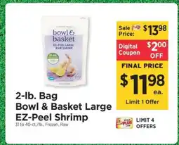 ShopRite Bowl & Basket Large EZ-Peel Shrimp offer
