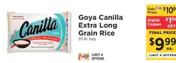 ShopRite Goya Canilla Extra Long Grain Rice offer