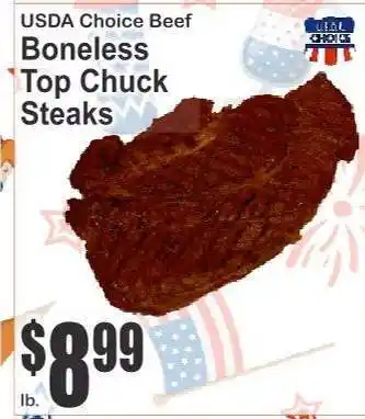 Key Food Boneless Top Chuck Steaks offer