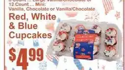 Key Food Red, White & Blue Cupcakes offer