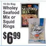Key Food Wholey Seafood Mix or Squid Rings offer