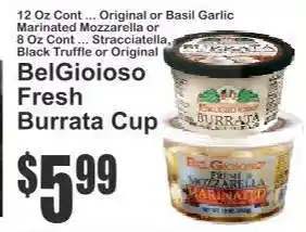 Key Food BelGioioso Fresh Burrata Cup offer