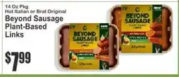Key Food Beyond Sausage Plant-Based Links offer