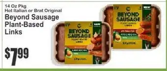 Key Food Beyond Sausage Plant-Based Links offer