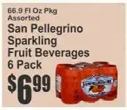 Key Food San Pellegrino Sparkling Fruit Beverages 6 Pack offer