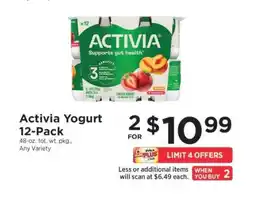 ShopRite Activia Yogurt 12-Pack offer