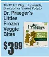 Key Food Dr. Praeger's Littles Frozen Veggie Bites offer