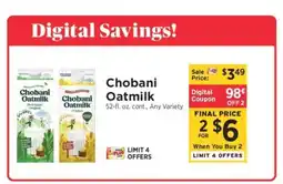 ShopRite Chobani Oatmilk offer