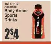 Key Food Body Armor Sports Drinks offer