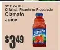 Key Food Clamato Juice offer
